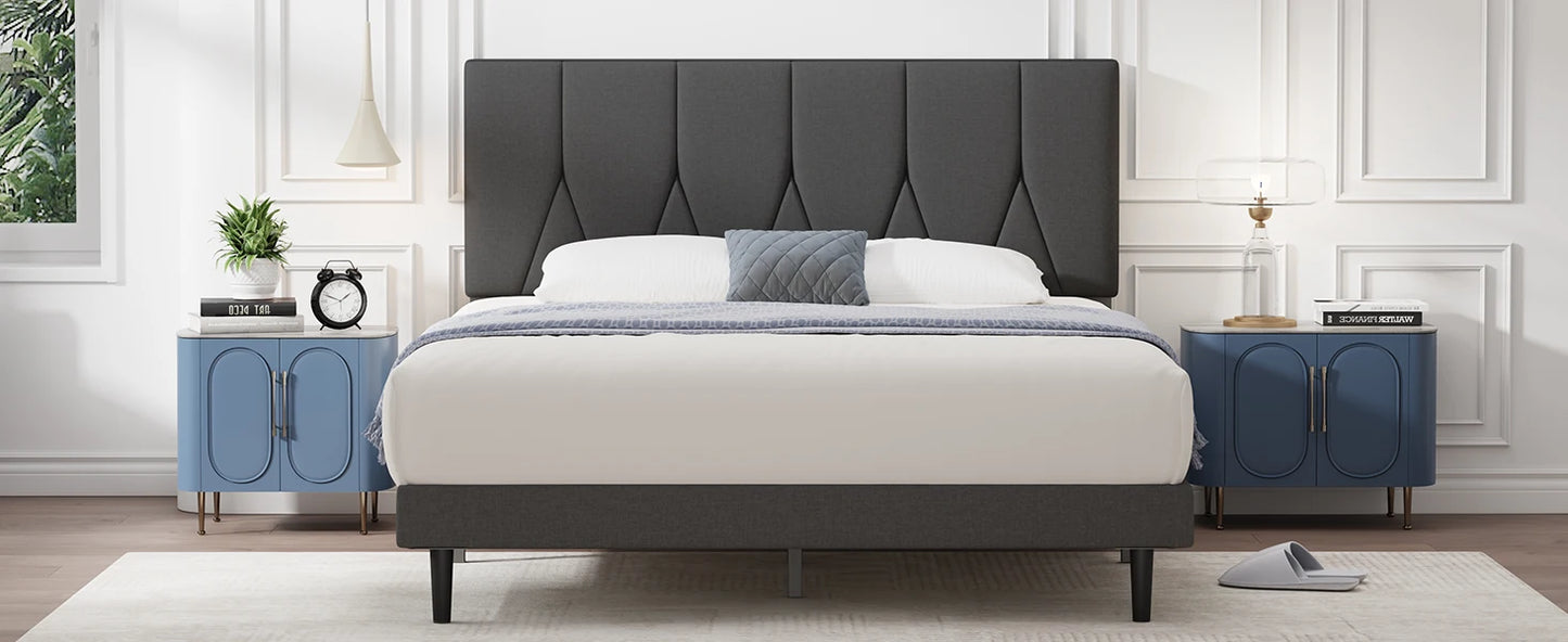 Double Bed Frame, Dark Grey