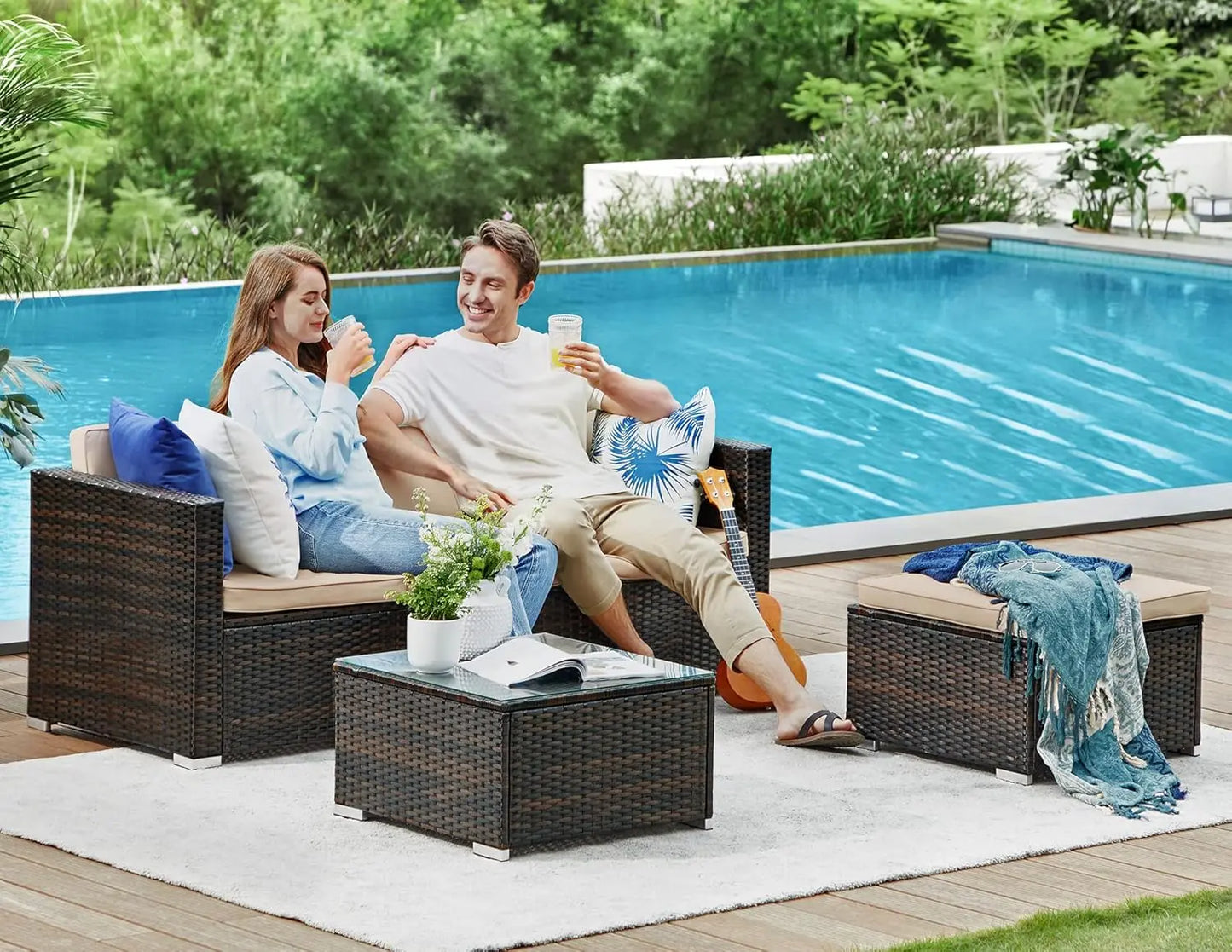 SONGMICS Garden Furniture Set