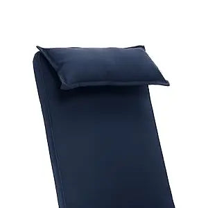 Chair Cushion with Head Pillow in Cool Navy