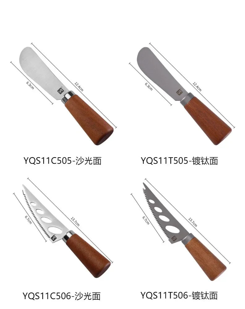 7pcs High Quality  Tool Wooden Handle Cheese Knife Set