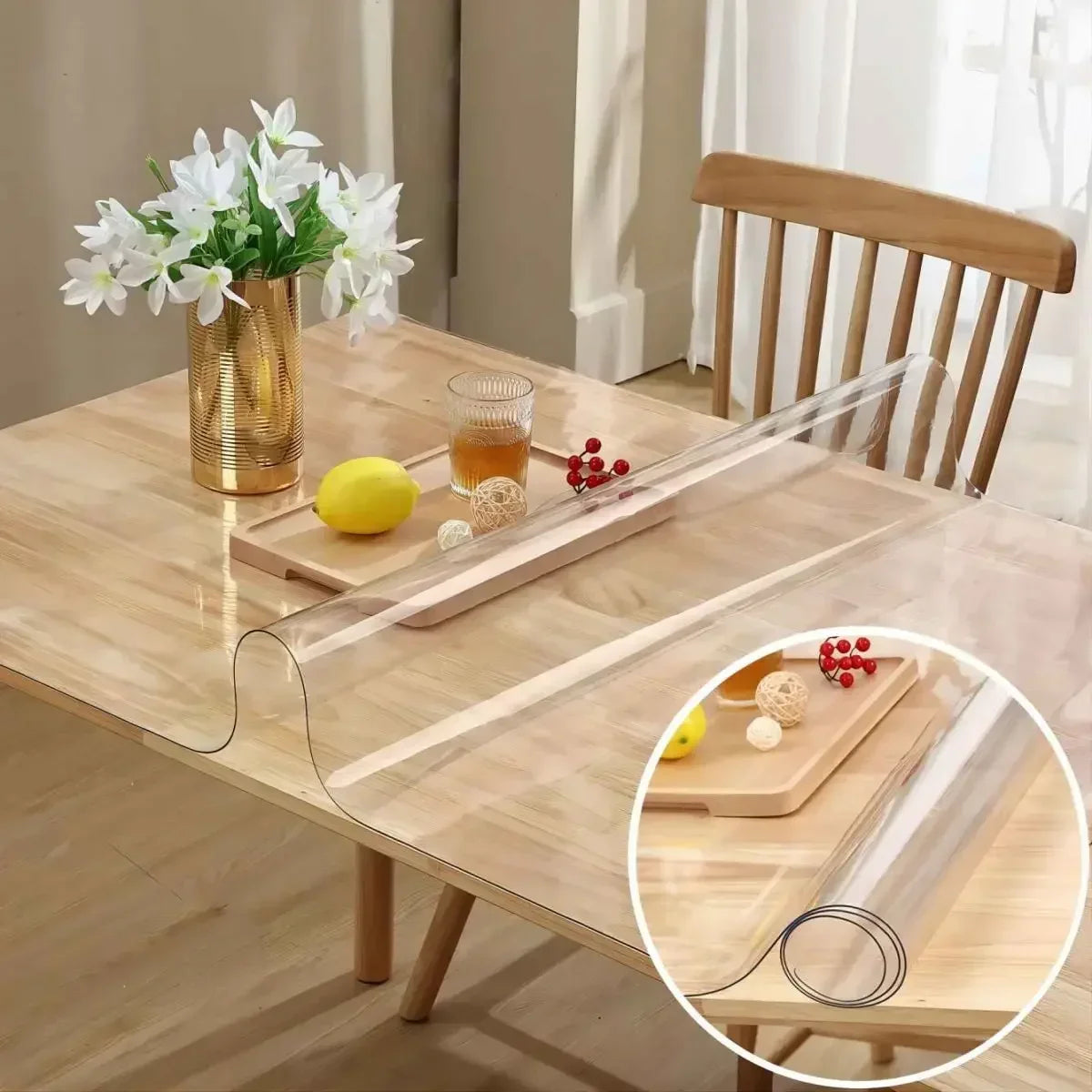 Soft Glass Tablecloth Transparent PVC